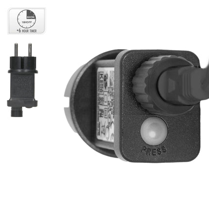 ECD Saksamaa LED-jõulupärg Ø58cm 960 sooja valge mikro-LED-iga ja taimeriga, IP44 veekindel sise- ja välistingimustes, 3D-metallist pärja LED-valgustus, rippuv pärjavalgusti, pärjavalgustusega pärja uksepärg, jõulukaunistus