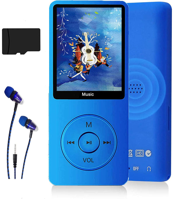 MP3-mängija, muusikapleier 16 GB Micro SD-kaardiga, üliõhuke muusikapleier sisseehitatud kõlariga, fotovaatur, videoesitus, FM-raadio, diktofon, e-raamatute lugeja