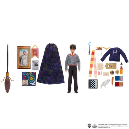 Harry Potteri mänguasjad, Gryffindori advendikalender, umbes 30 cm suurune moenukk ja 24 aksessuaari üllatusteks HND80