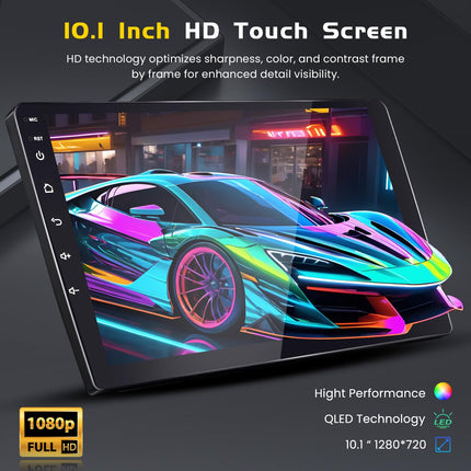 [4G+64G] Inefala Android autoraadio Peugeot 107/Toyota Aygo/Citroen C1 2004-2014 juhtmevaba Carplay Androidiga, 10-tolline puutetundliku ekraaniga autoraadio Bluetooth GPS-i, WiFi, RDS/FM EQ, SWC, tahavaatekaamera, mikrofon