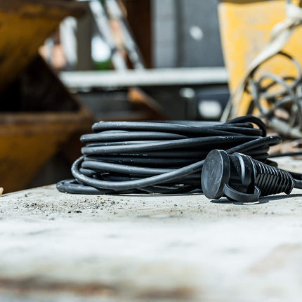 Brennenstuhl construction site extension cable IP44 (25m cable, H07RN-F 3G1.5, for outdoor use and use on construction sites) black 1167820