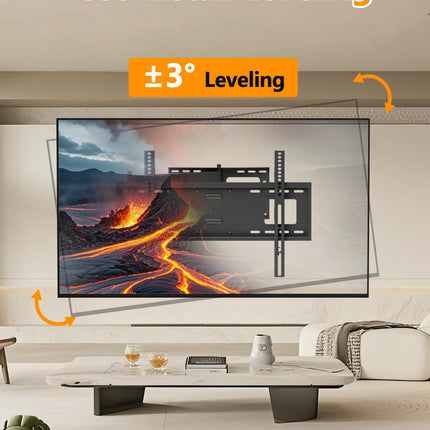 FORGING Mount teleri seinakinnitus 1090 mm pika varrega 32–80-tollistele LCD/LED/OLED lameekraanidele kuni 45 kg, kallutatav, pööratav, pööratav, teleri kronstein, max VESA 600 x 400 mm