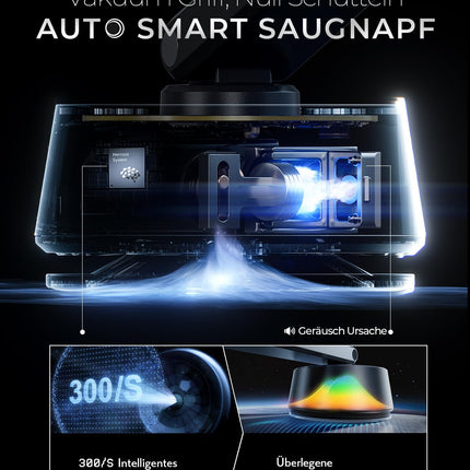LISEN autotelefoni hoidik telefonihoidik autosse kinnitatav mobiiltelefon - [automaatne adsorptsioon] vaakumtelefoni hoidik auto elektriline iminapp auto mobiiltelefoni laadimisjaamad iPhone 16 15 Samsung Huawei Xiaomi jaoks