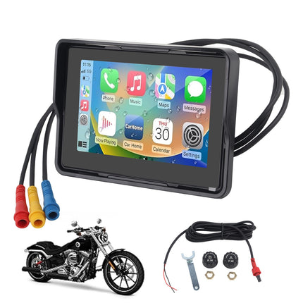 BONRYAN W502 Carplay ekraan mootorrattale kaasaskantav CarPlay ja Android Auto 64G 5-tollise kaasaskantava Carplay/Android Auto GPS-navigatsiooniga mootorrattale