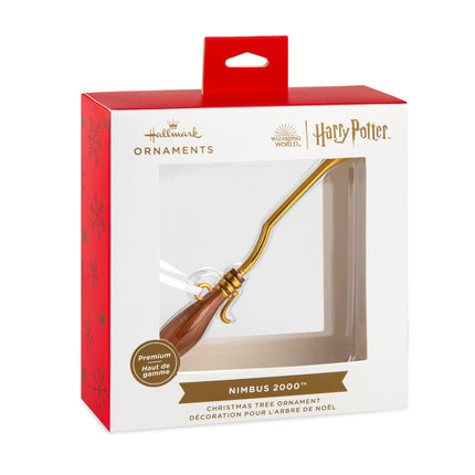 Hallmark Nimbus 2000 Premium Metal Ornament, Harry Potter Broom, Harry Potter Tree Decoration, Christmas Hanging Ornament, Gifts for Christmas