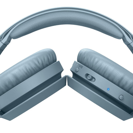 PHILIPS Audio TAH4205BL/00 kõrvaklapid bassivõimendi nupuga (Bluetooth, 29 tundi mänguaega, kiirlaadimine, mürasummutus, kokkupandav), sinine,