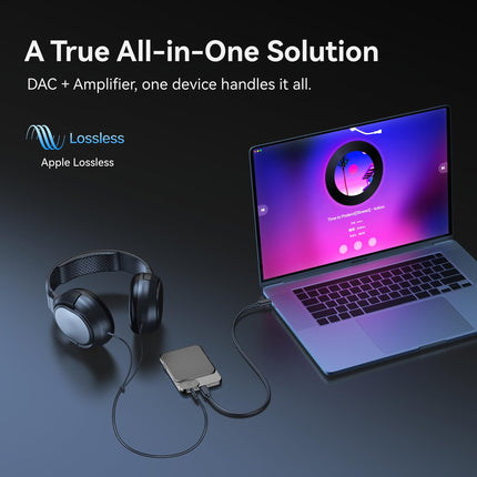 khadas Tea DAC Bluetooth kõrvaklappide võimendi, kaasaskantav DAC HiFi Hi-Res USB DAC 32bit/384KHz, 1160mAh aku 8h Qualcomm QCC5125 LDAC/APTX HD, PCM, DSD, MQA dekooder (sinine)