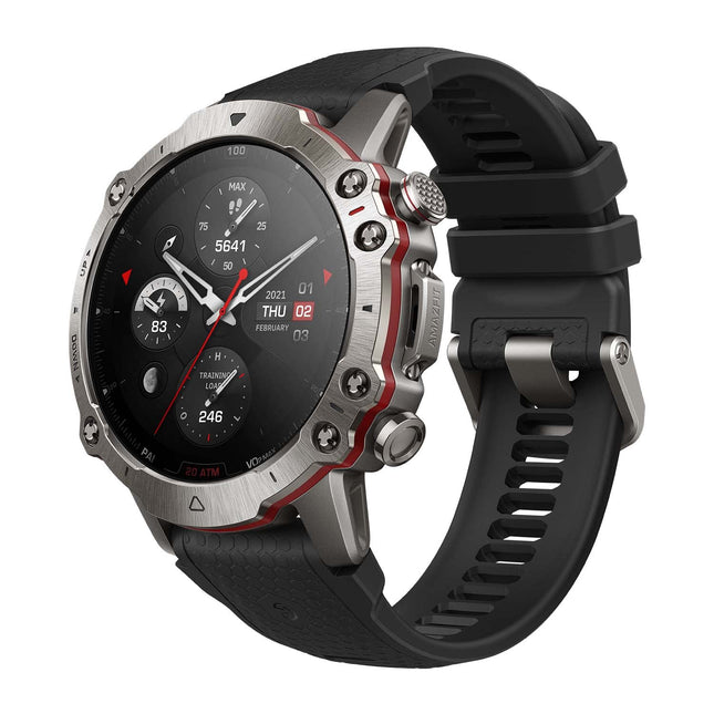 Amazfit Falcon 49mm nutikell õues kasutamiseks kahe sagedusribaga GPS-iga, nutika sporditreeneri, treeningmallide, 150 spordirežiimi, safiiriekraani, sõjaväeklassi titaankorpusega, 20 ATM veekindlusega meestele ja naistele