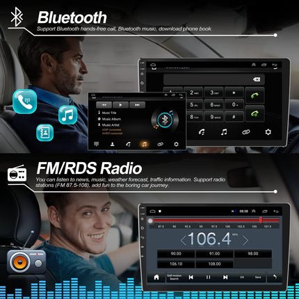 CAMECHO Android 13 autoraadio navigatsiooniga Mercedes Benz Vito 3 W447 (2014-2020), kahe DIN-iga autoraadio 10,1-tollise ekraani, Bluetooth RDS/FM MirrorLinki ja USB=P2-ga