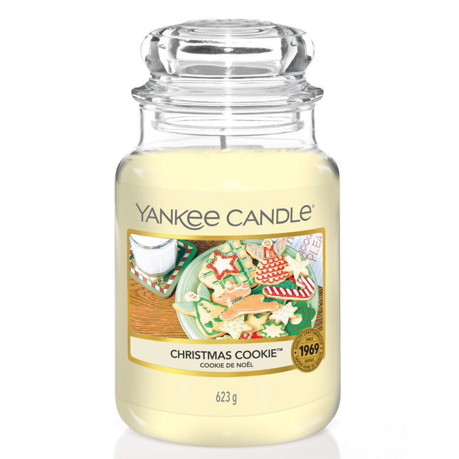 Yankee Candle lõhnaküünal purgis (suur) | Jõuluküpsis | Küünal, mille põlemisaeg on kuni 150 tundi | Ideaalsed kingitused naistele