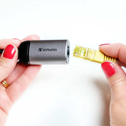 Verbatim USB-C Gigabit Etherneti adapter 10 cm kaabel 49146, 49146
