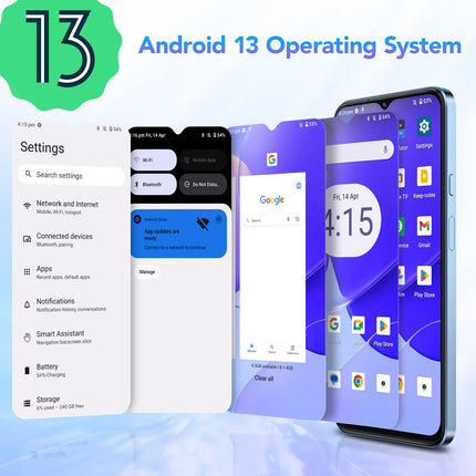 CUBOT P80 – 6,5-tolline FHD+ nutitelefon, 8 GB ja 256 GB, 48 MP kolmekordne kaamera, 5200 mAh aku, Android 13, kaheksatuumaline protsessor, lilla värv