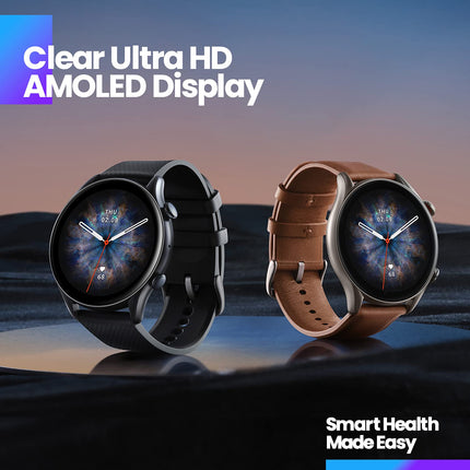 Amazfit Smartwatch GTR 3 Pro 46mm spordikell GPS-i, pulsi, une, stressi, SpO2 jälgimisega, üle 150 spordirežiimi, Bluetooth-kõnede, muusika juhtimise ja Alexaga