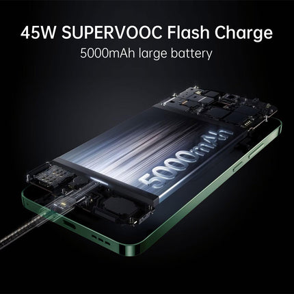 OPPO Reno12 FS 5G 12+512GB, Android nutitelefon ilma lepinguta, mobiiltelefon, 120Hz 6.67" OLED ekraan, Dimensity 6300, 50MP tehisintellektiga põhikaamera, SUPERVOOC 45W, 5000mAh aku, IP64 kaitse, NFC, roheline