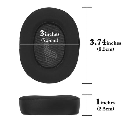 Linkidea vahetuskõrvapadjad, mis ühilduvad JBL Lifestyle E65 BTNC, Duet NC, Live 650 BTNC, Live 660 BTNC kõrvaklappidega, peakomplekti kõrvapadjad (jahutusgeel/must)