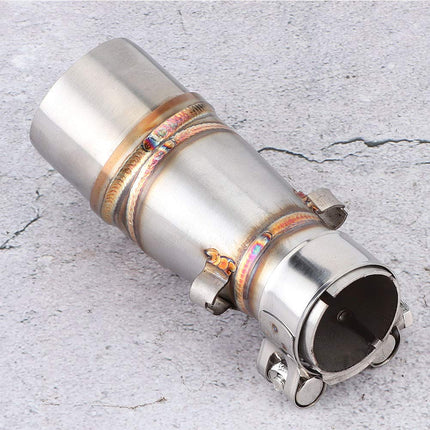 FTVOGUE Motorcycle Exhaust Pipe Middle Pipe Stainless Steel Structure Sliding Sleeves Exhaust Pipe Middle Pipe, suitable for Kawasaki Z250 2013 2016, suitable for Kawasaki Ninja 250 300 2013 2016