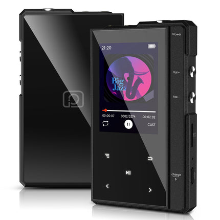96 GB MP3-mängija Bluetooth 5.0-ga, Phinistec Z6 digitaalne audiopleier kõlariga, 2,4-tolline IPS-muusikapleier, üliäge aku tööiga, FM-raadio, e-raamatute, videote ja kuni 256 GB helisalvestus