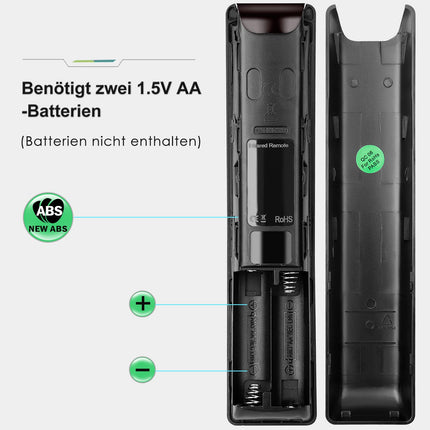 2 universaalset kaugjuhtimispulti kõikidele Samsungi teleritele, LED QLED UHD Frame Solar 4K 8K nutitelerile, originaalne kaugjuhtimispult, universaalne kaugjuhtimispult otseteenupuga Netflixi, Rakuten TV ja Prime Video jaoks.