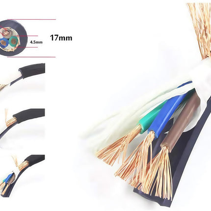 Audiofiilidele mõeldud toitekaabel WAudio 10AWG - EL-i standardile vastav Hi-Fi toitekaabel Schuko ja IEC pistikuga (1,5 m)