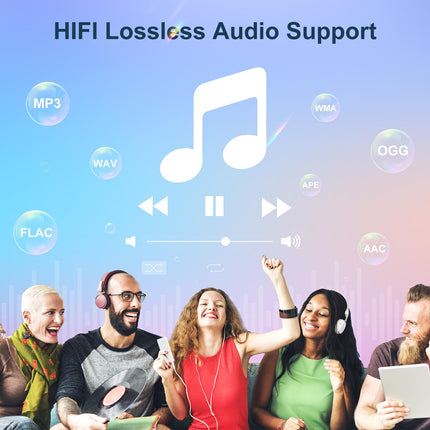 MP3-mängija Spotify, MECHEN MP3-mängija Bluetooth WLAN-iga, kaasaskantav Android MP4-mängija Amazon Musicuga, Deezer, Audible'iga ühilduv, 4-tolline puuteekraan
