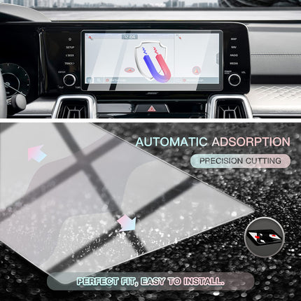 CDEFG ühildub Kia Sorento MQ4 2021 2022 2023 auto navigatsiooni kaitsekile klaasist 9H kriimustuskindel 10,25-tolline GPS läbipaistev ekraanikaitse Navi kile lisatarvikud