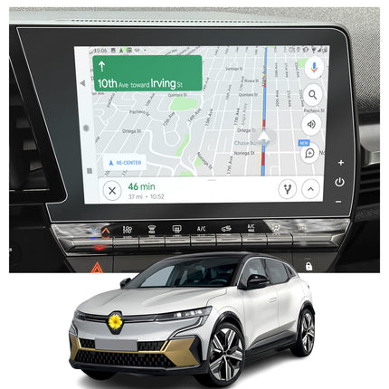 CDEFG Compatible with Renault Austral/Megane E-Tech Hybrid 2024 2022 2023 Navigation Screen Protector ETech 4H Scratch-Resistant 12 Inch GPS Screen Protector Navi Film Austral ETech Accessories 2 Pack