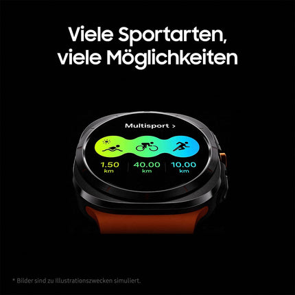 Samsung Galaxy Watch Ultra Smartwatch, Fitness Watch, Fitness Tracker and Activity Tracker, 47 mm, LTE, Titanium White, Includes 36-Month Manufacturer's Warranty