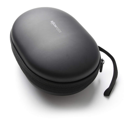 Boompods Headpods ANC mürasummutavad kõrvaklapid - juhtmevabad kõrvapealsed Bluetooth-kõrvaklapid mikrofoniga, 12-tunnine aku tööiga ja vahtkõrvapadjad, kokkupandav disain reisikotiga, must