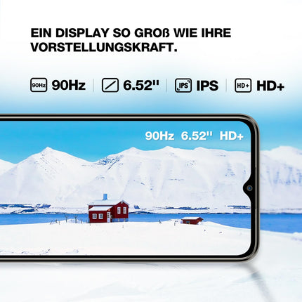 AGM Note N1 LITE mobiiltelefon ilma lepinguta (2024), 8(4+4) GB + 128 GB/256 GB TF, Android 13 nutitelefon soodne, 6,52'' HD+ 90Hz, 50 MP kaamera + 2 MP mikrokaamera 4900mAh koos Face ID-ga, sõrmejäljelugeja, 4G kahe SIM-kaardiga