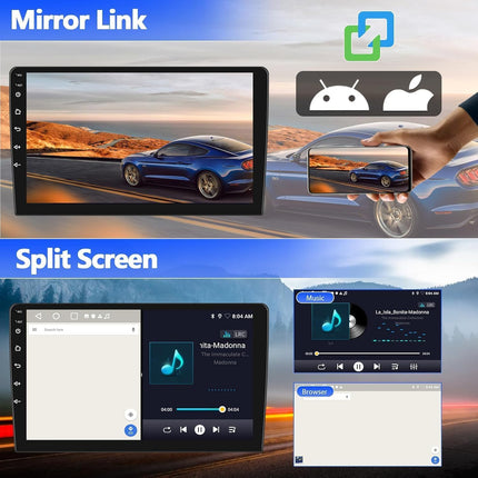 [2+64G] SIXWIN Android 13 autoraadio Ford Fiestale 2009-2017 koos Carplay/Android Auto/Mirrorlinkiga, 9-tolline mahtuvuslik puuteekraan, toetab WiFi/GPS/FM/Bluetoothi