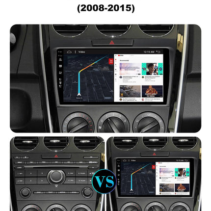 SXAUTO Android 14 IPS 9-tolline autoraadio Mazda CX-7 (2008-2015) jaoks - sisseehitatud CarPlay/Android Auto/DSP - TASUTA tahavaatekaamera - 2G+32G - roolil juhtimine DAB kiire käivitusega WiFi Google - 2 DIN