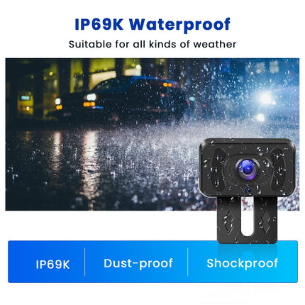 Inefala AHD juhtmevaba tahavaatekaamera, 5-tolline IPS HD monitor, IP69 veekindel, öine nägemine, 120° lainurk, tagurduskaamera väikestele autodele, DC 12V