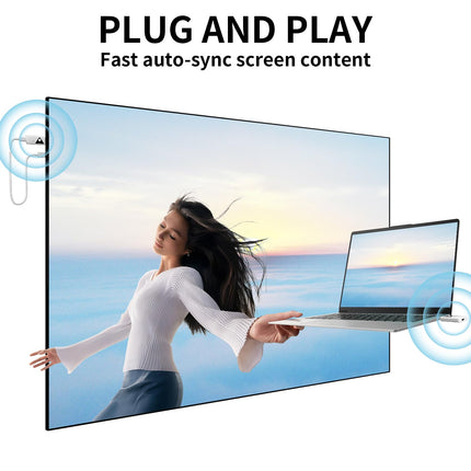PWAYTEK juhtmevaba HDMI-laiendaja, juhtmevaba HDMI-saatja ja -vastuvõtja 4K, 1080P väljund, toetab 5/2,4 GHz sagedust koos adapteriga video/heli voogesitamiseks sülearvutist, arvutist HDTV/projektorisse