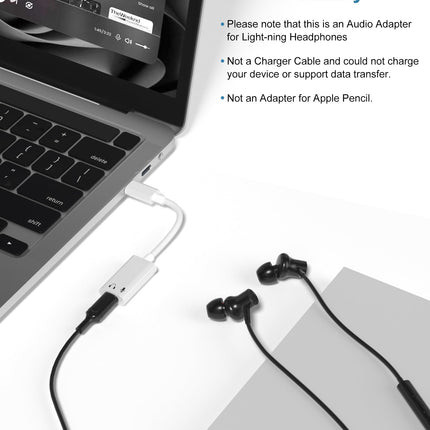 USB-C Lightning-kõrvaklapiadapter iPhone 16 15 Pro Max Plus iPad 10 jaoks, Type-C Lightning-heliadapter Type-C Aux-adapter kõrvaklappide heli ühendamiseks iPad Pro Mini 6 Air 4th Air 5th S23 FE Ultra jaoks