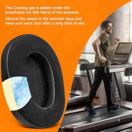 SOULWIT Cooling Gel Replacement Ear Pads for Sony WH-1000XM5 (WH1000XM5) Noise Cancelling Headphones, Ear Cushions with High-Density Noise Isolating Foam, Extra Thickness