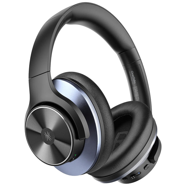 OneOdio A10 Bluetooth-kõrvaklapid hübriidse aktiivse mürasummutusega [kuni 62 tundi] Juhtmevabad kõrvaklapid kõrglahutusega heli, sügava bassi ja mikrofoniga reisimiseks, koju ja kontorisse (mustad)