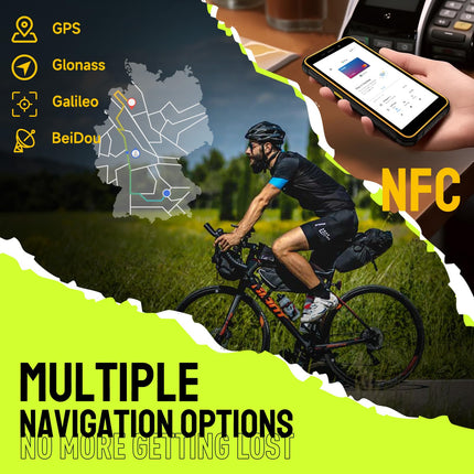 Ulefone Armor X12 Rugged Smartphone, 6GB+32GB+256GB Expandable Phone, Android 13 GO Indestructible Phone, 4860mAh Battery, 5.45-inch HD+, 13MP+8MP, IP68/WIFI 5G/NFC/OTG - Black