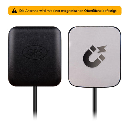 VALTRON GPS-antenn SMA-pistikuga, aktiivne GPS-navigatsiooniantenn autoraadiole, GPS-navigatsioonisüsteem, auto reaalajas jälgimiskaamera, ruuteri lüüs (magnetiga) (V2)