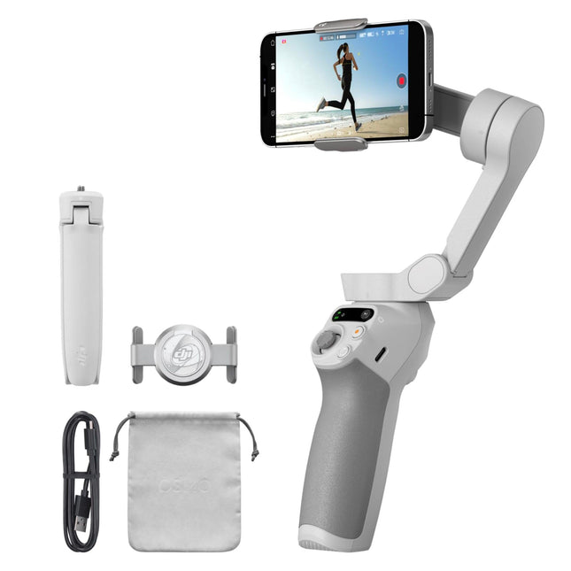 DJI OSMO Mobile SE nutitelefoni gimbal, 3-teljeline stabilisaator, käeshoitav, Android/iPhone gimbal ShotGuide'idega, ActiveTrack 6.0, Vlogi stabilisaator, Ateena hall