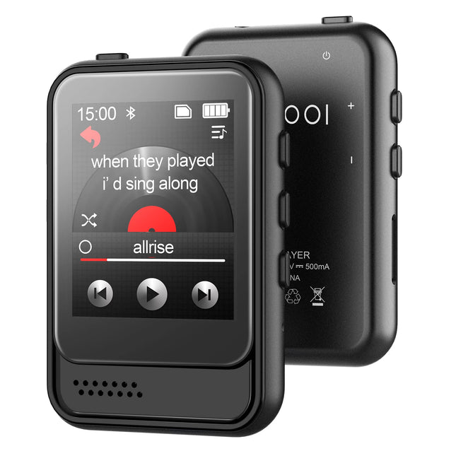 MP3-mängija Bluetoothiga, kaasaskantav muusikapleier sisseehitatud micro SD-kaardi pesa ja HD-kõlariga, toetab FM-raadiot, kõnesalvestust, täispuuteekraan, maksimaalselt 256 GB laiendatav