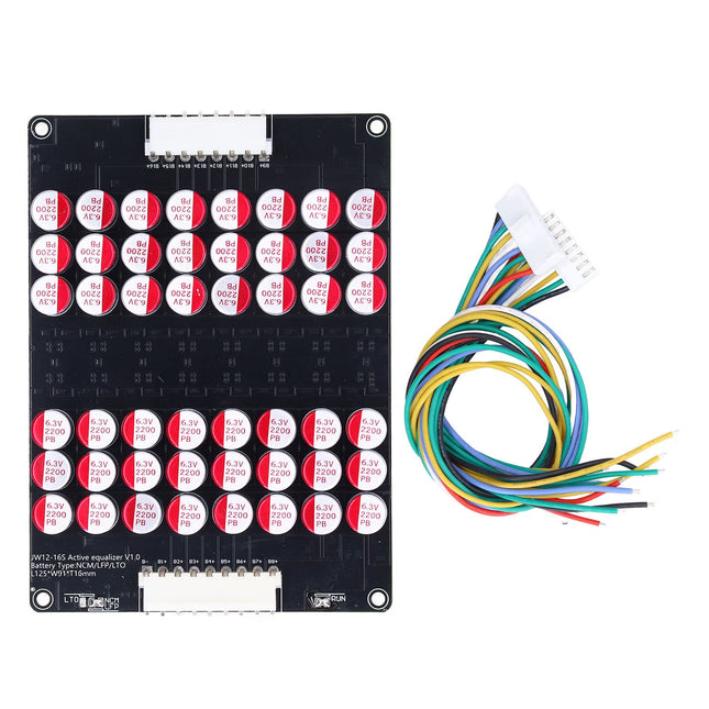 Annadue 12S kuni 16S aku aktiivekvalaiser, Lifepo4 liitium-lipo aku energia aktiivekvalaiser, 1,8 V kuni 4,5 V 0 kuni 5,5 A ekvalaiser Lifepo4 liitiumioonaku liitium-lipo plaat kaabliga LTO LPO LFP NCM jaoks