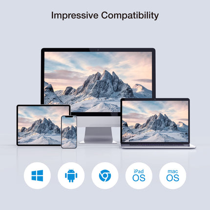 EZCAST taskuga juhtmevaba HDMI-saatja ja -vastuvõtja voogedastusvideo/heli peegeldamiseks arvutist, sülearvutist, projektorist (USB-C saatja ja HDMI-vastuvõtja)