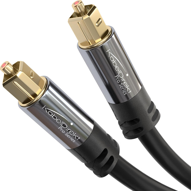 KabelDirekt – TOSLINK-kaabel, optiline audiokaabel – 3 m – kiudoptiline kaabel heliribale (TOSLINK-TOSLINK, digitaalne S/PDIF-kaabel, stereosüsteem/võimendi, kodukino, Xbox One/PS4)