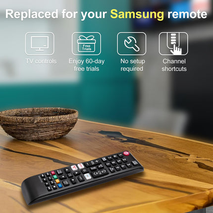 Samsungi nutiteleri asenduspult, universaalne kaugjuhtimispult Samsungi teleritele (2 pakki)