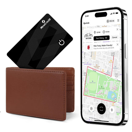 iPhone'i jälgija, rahakoti jälgija, õhuke jälgimiskaart, mis ühildub Apple Find My? rakendusega (ainult iOS), Bluetooth-esemete leidja rahakoti, kohvri, ID-kaardi, pagasisilt jaoks, IP68 veekindel, 1 pakk