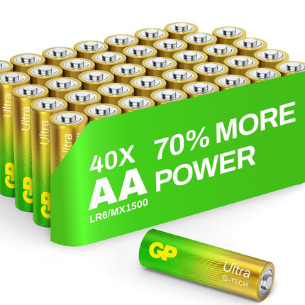 AA Batteries Party Pack 40 – GP Ultra (Alkaline)