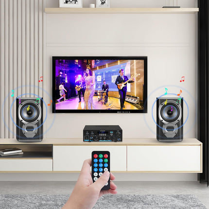 HiFi võimendi AK55 Bluetooth stereo helivõimendi vastuvõtja 2 kanalit 70WX2 max. 600W digitaalne võimsusvõimendi helivõimendi 12V/220V koju või autosse