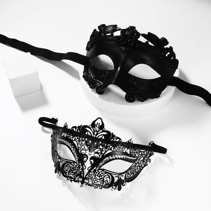 Oidea must maskeraadimask paaridele – vintage Vana-Rooma Kreeka Veneetsia mask pitsmaskid metallist halloweeni lõpupidu kostüüm ballile karnevalimask naistele ja meestele