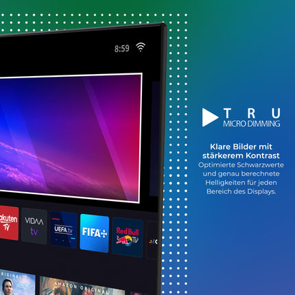 Toshiba 43UV2363DAW 43-tolline televiisor/VIDAA nutiteler (4K UHD, HDR Dolby Vision, kolmekordne tuuner, Bluetooth, Dolby Audio) [2024]