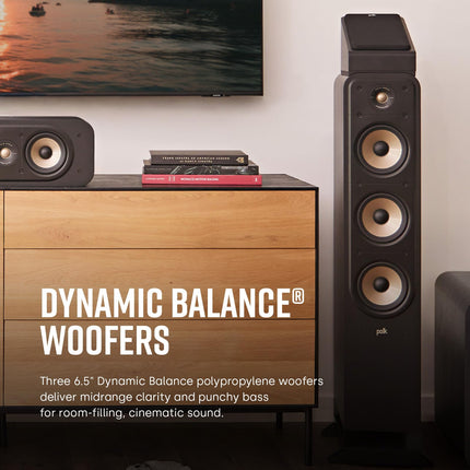 Polk Audio Signature Elite ES60 kõrglahutusega HiFi põrandakõlar kodukinole, Hi-Res sertifitseeritud, ühildub Dolby Atmose ja DTS:X-ga (tükk)